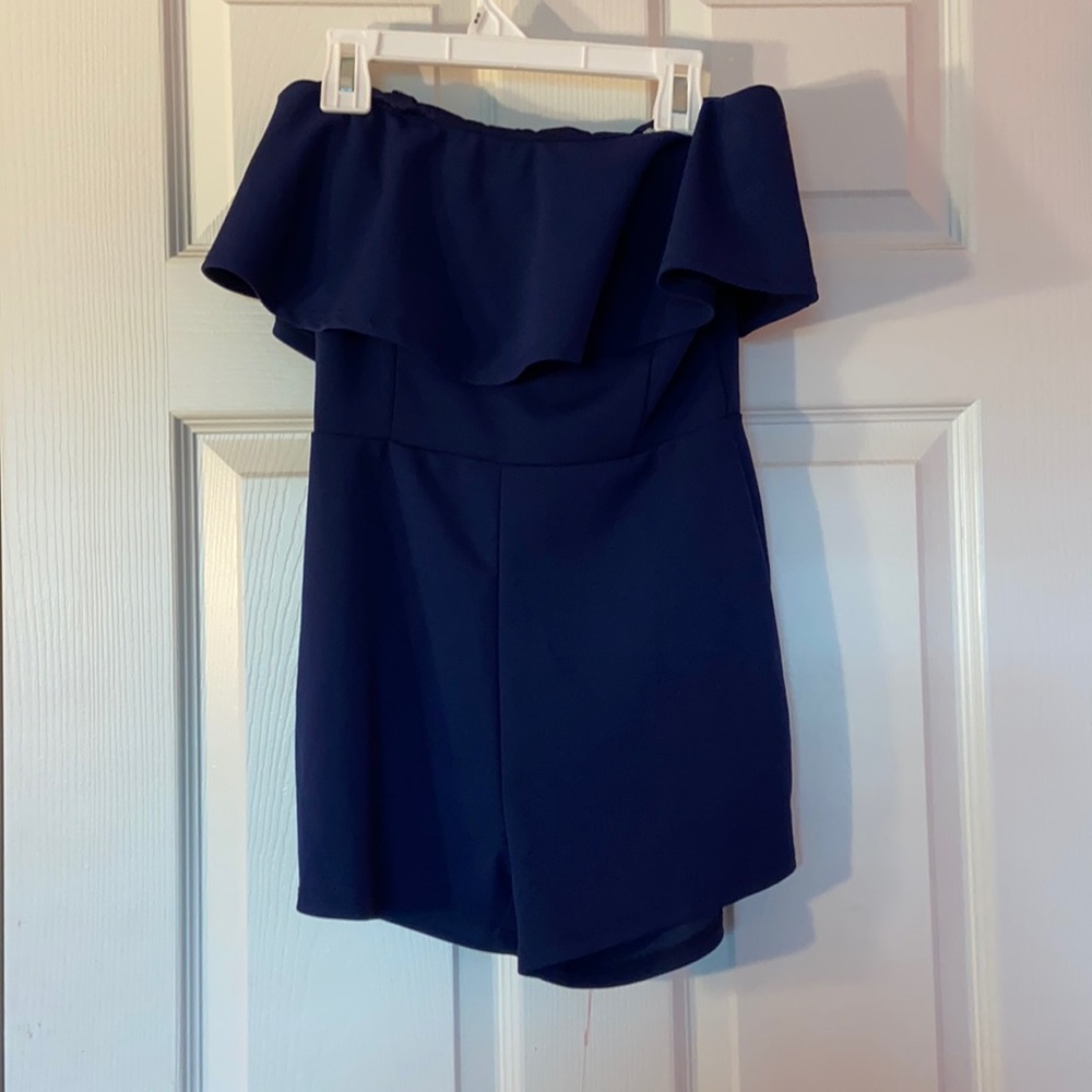 Navy blue Charlotte Russe romper